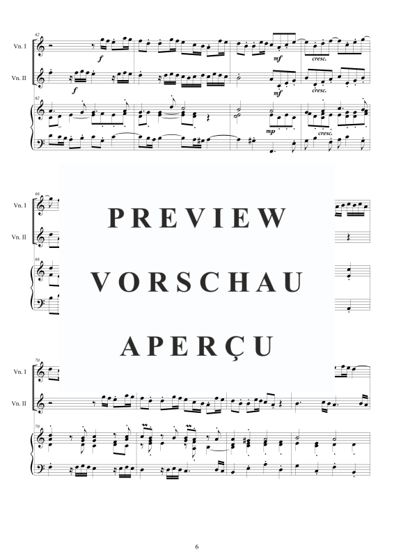 Produktgalerie: Seite 7 von 11 Trio Sonata No.6 in A-Moll Op.1, , 2 Violinen und Cembalo