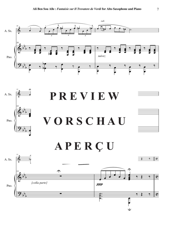 Product gallery: Page 8 of 21 Fantaisie sur Il Trovatore de Verdi , , (alto saxophone + piano)