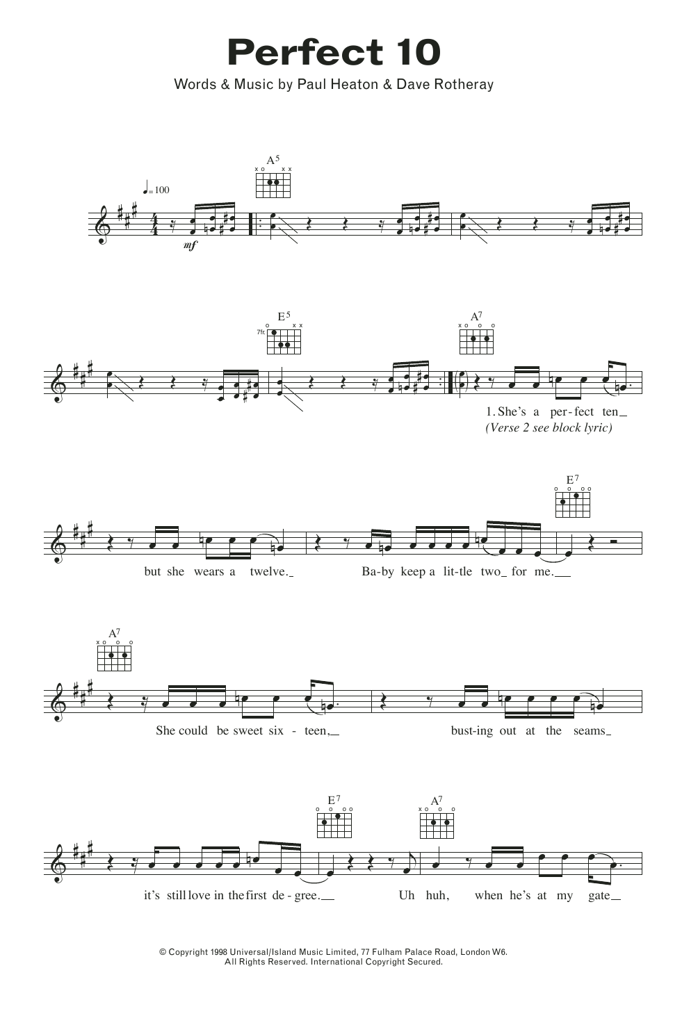 Produktgalerie: Seite 1 von 1 Perfect 10, The Beautiful South, Melodieinstrument