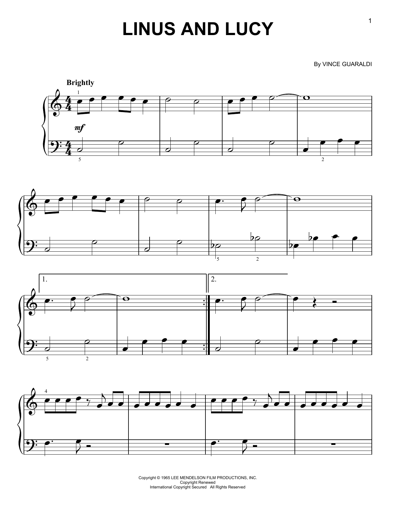 Produktgalerie: Seite 1 von 1 Linus And Lucy, Vince Guaraldi, Klavier