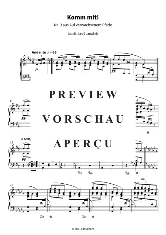 Produktbild zu: Komm mit! - Nr. 3 aus Auf verwachsenem Pfade Leoš Janácek