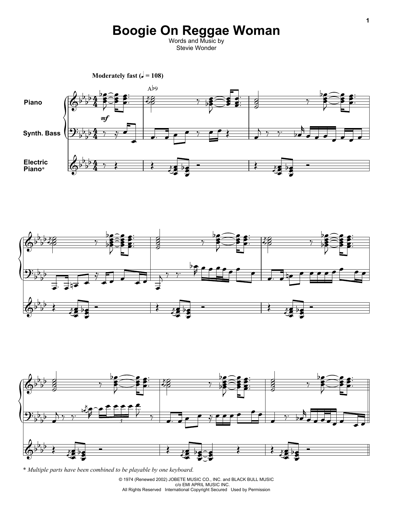 Product gallery: Page 1 of 1 Boogie On Reggae Woman, Stevie Wonder