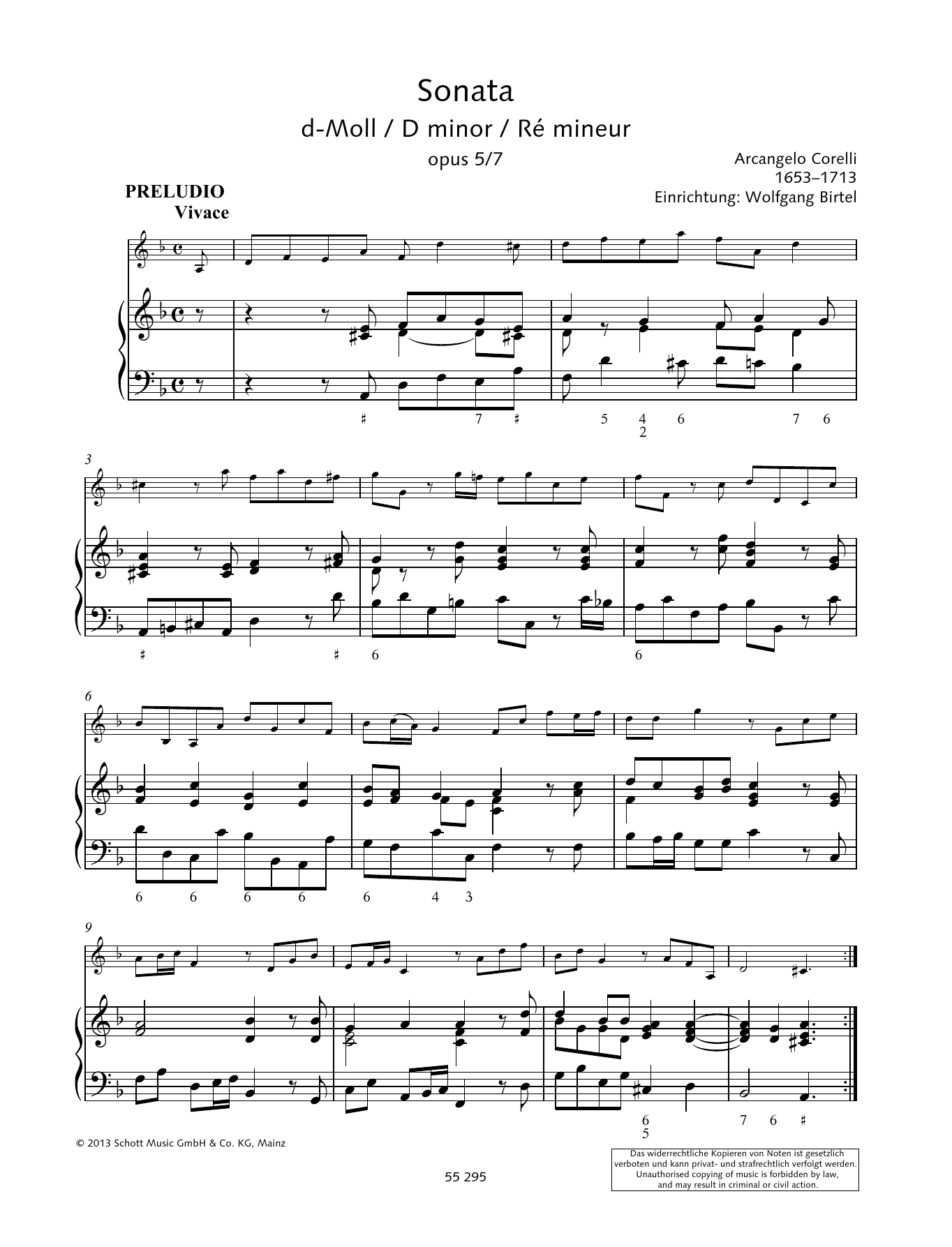 Produktbild zu: Sonata D Minor