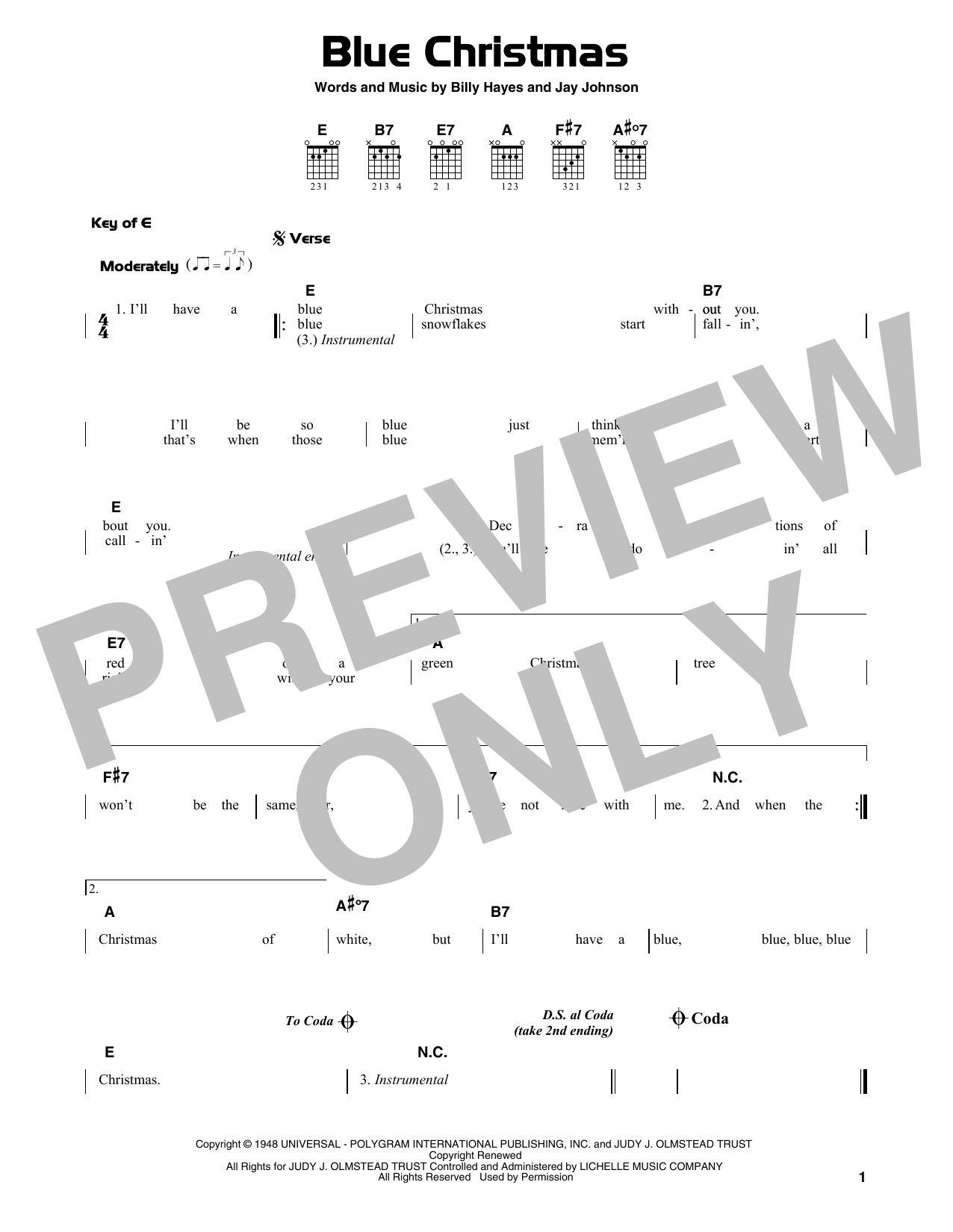 Product gallery: Page 1 of 1 Blue Christmas, Elvis Presley