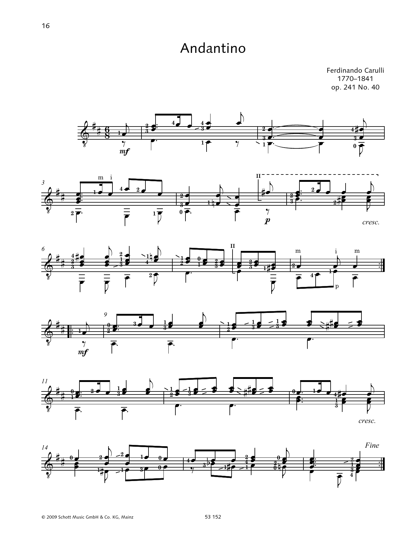 Produktbild zu: Andantino