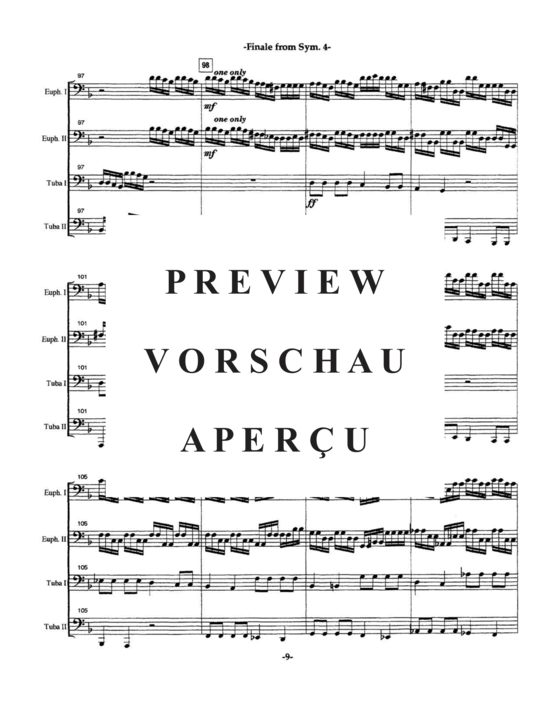 gallery: Finale from Symphony No. 4 , , (Tuba Quartett EETT)