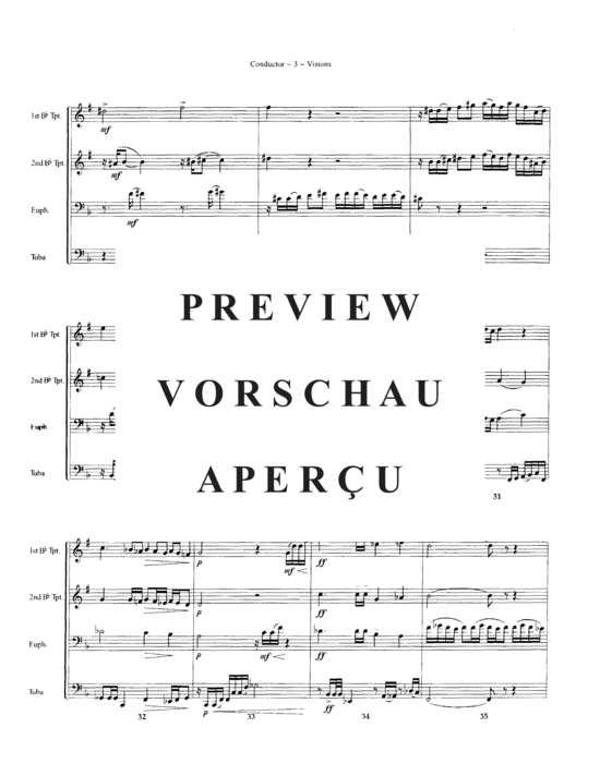 Produktgalerie: Seite 6 von 21 Visions , , (Blechbläserquartett 2x Trompete, Euphonium + Tuba)