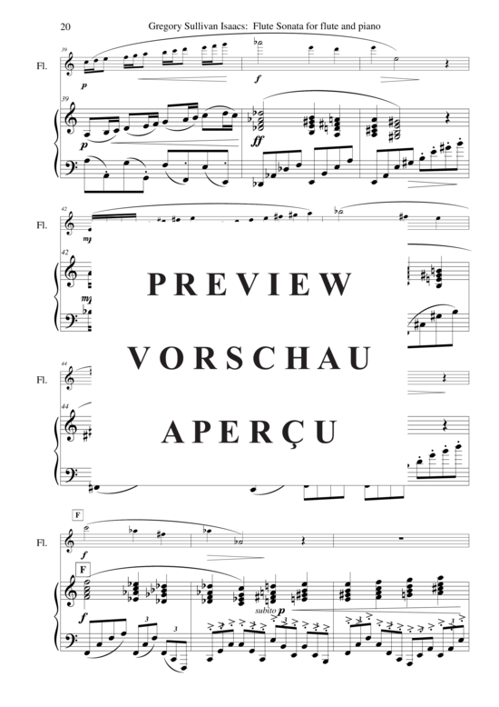 Product gallery: Page 21 of 21 Sonata for Flute and Piano , , (flute + piano)