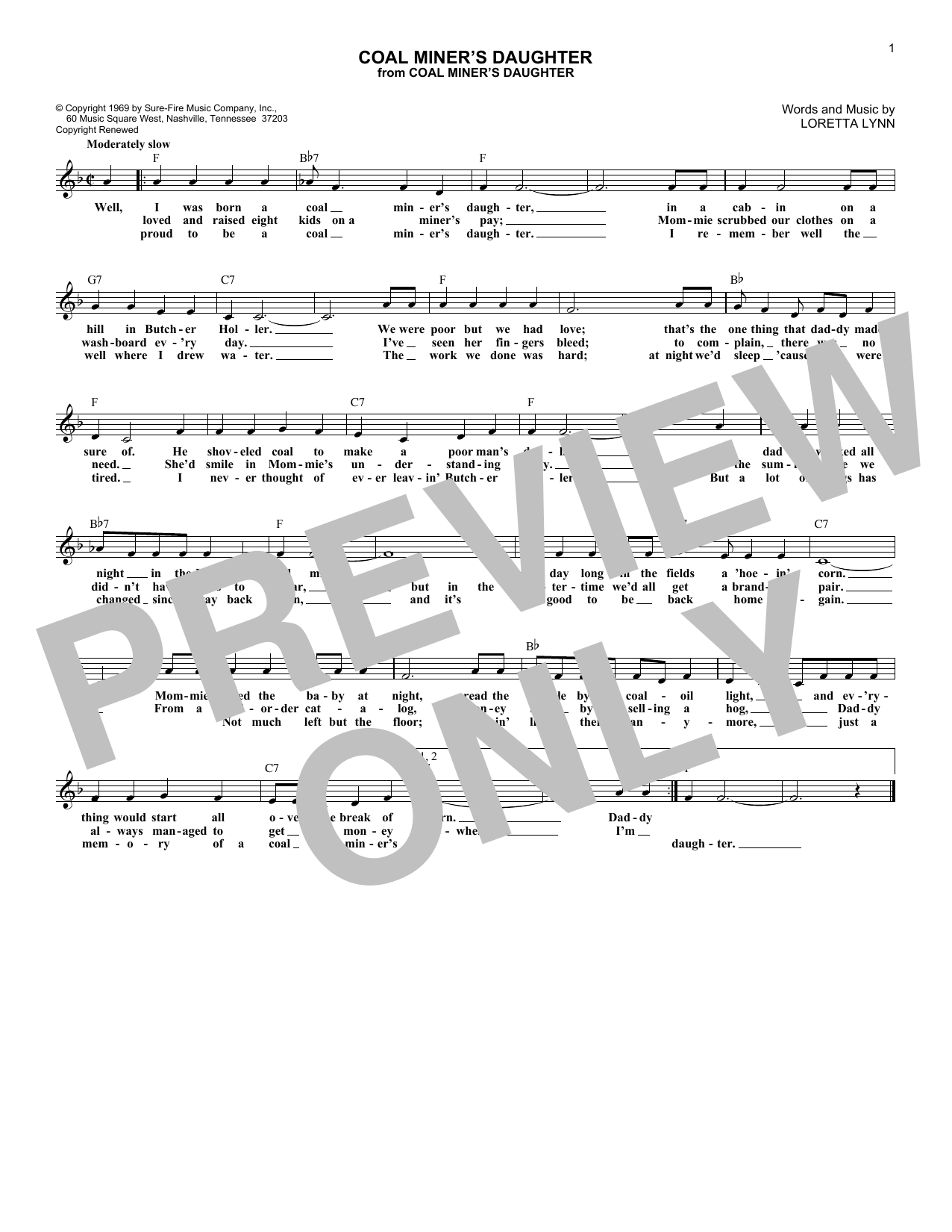 Produktbild zu:  Coal Miner's Daughter - Loretta Lynn