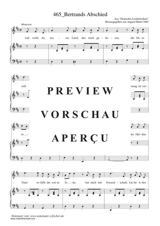 Product gallery: Page 2 of 4 Bertrands Abschied , , Piano and Voice