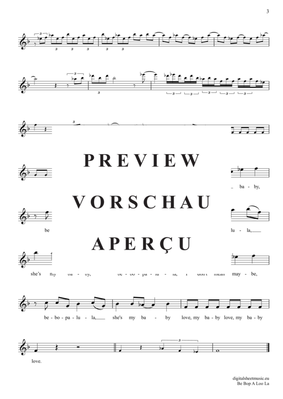 Produktgalerie: Seite 4 von 4 Be Bop A Lula , Vincent, Gene, (Oboe)