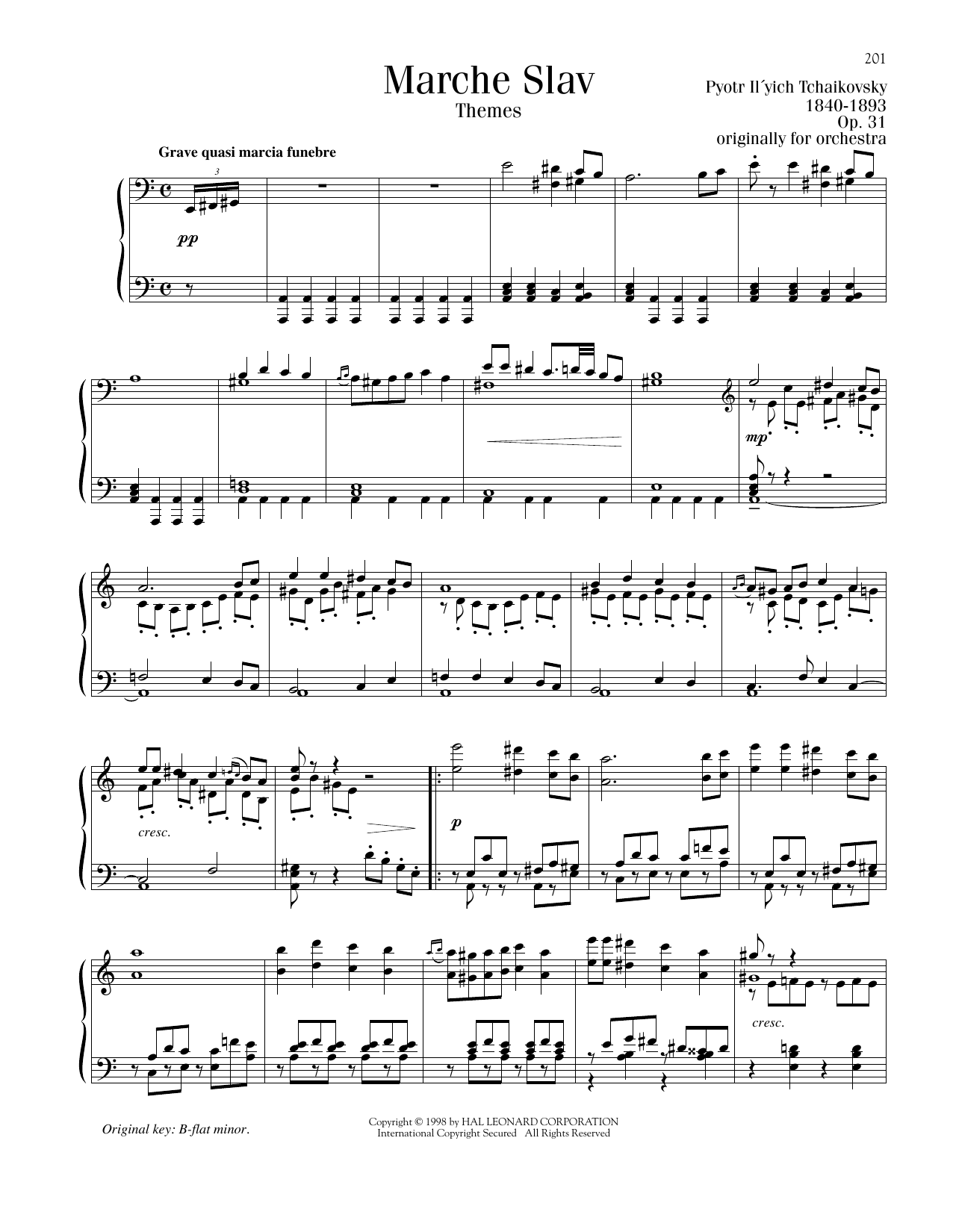 Produktbild zu: Marche Slav, Op. 31