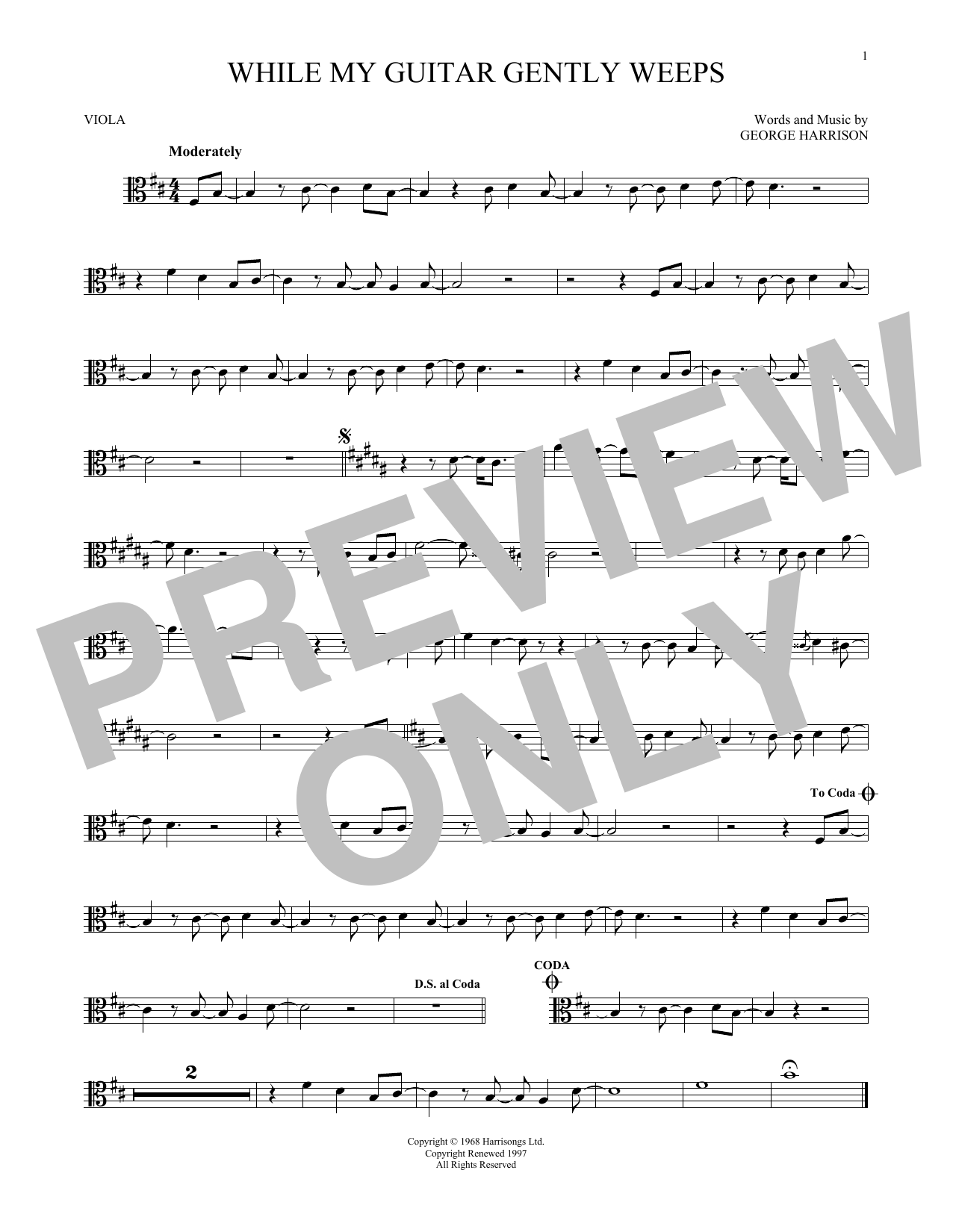 Product gallery: Page 1 of 1 While My Guitar Gently Weeps, The Beatles