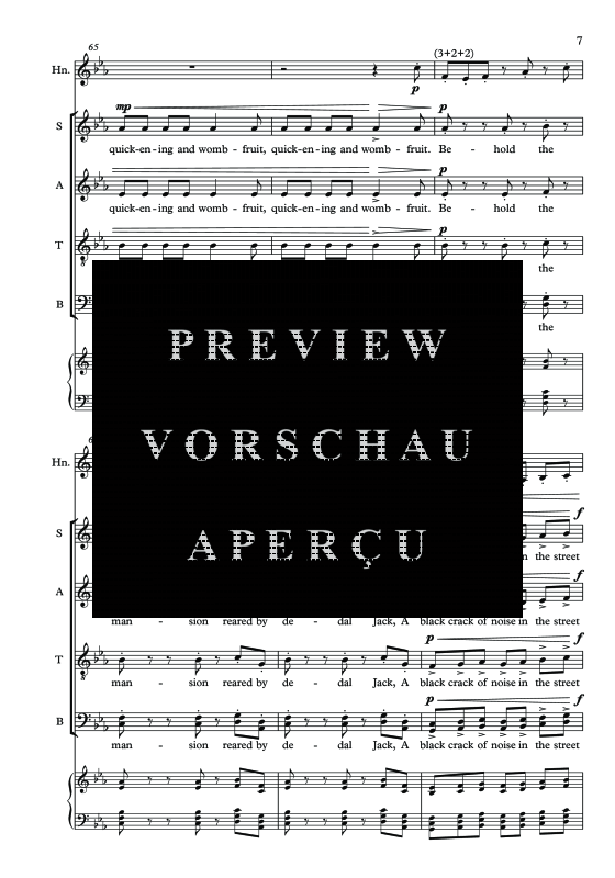 Produktgalerie: Seite 10 von 11 Oxen of the Sun, , Horn in F Solo und Gemischter Chor