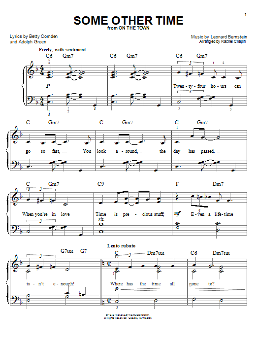 Produktbild zu: Some Other Time (from On The Town)