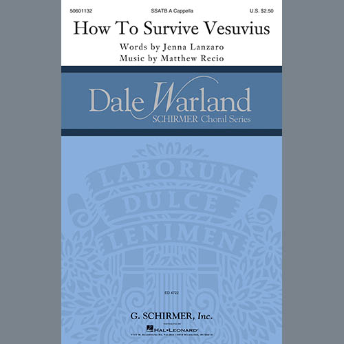 cover: How To Survive Vesuvius, Matthew Recio & Jenna Lanzaro, Chor