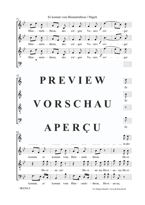 Produktgalerie: Seite 6 von 7 Er kommt vom Himmelsthron, , Gemischter Chor
