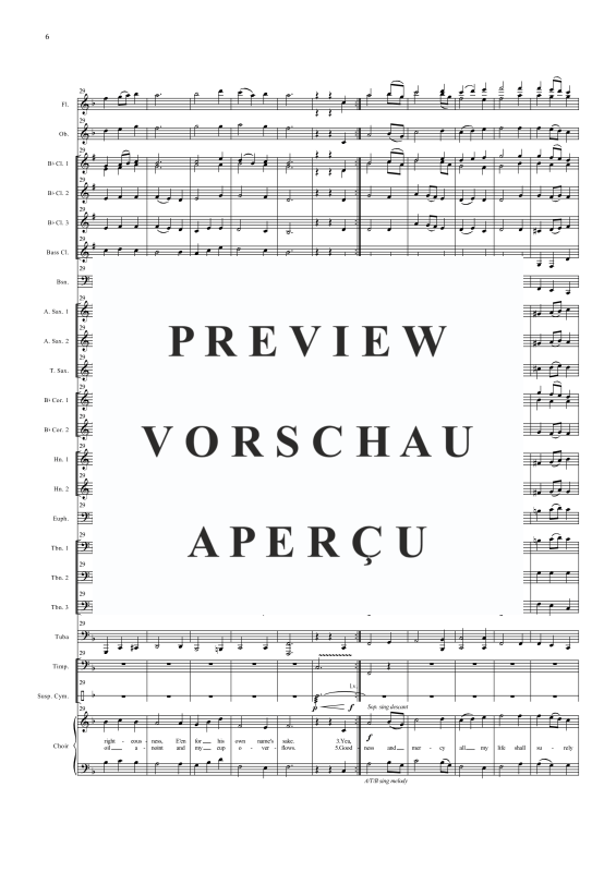Produktgalerie: Seite 9 von 11 Der Herr ist mein Hirte, , Gemischter Chor und Concertband