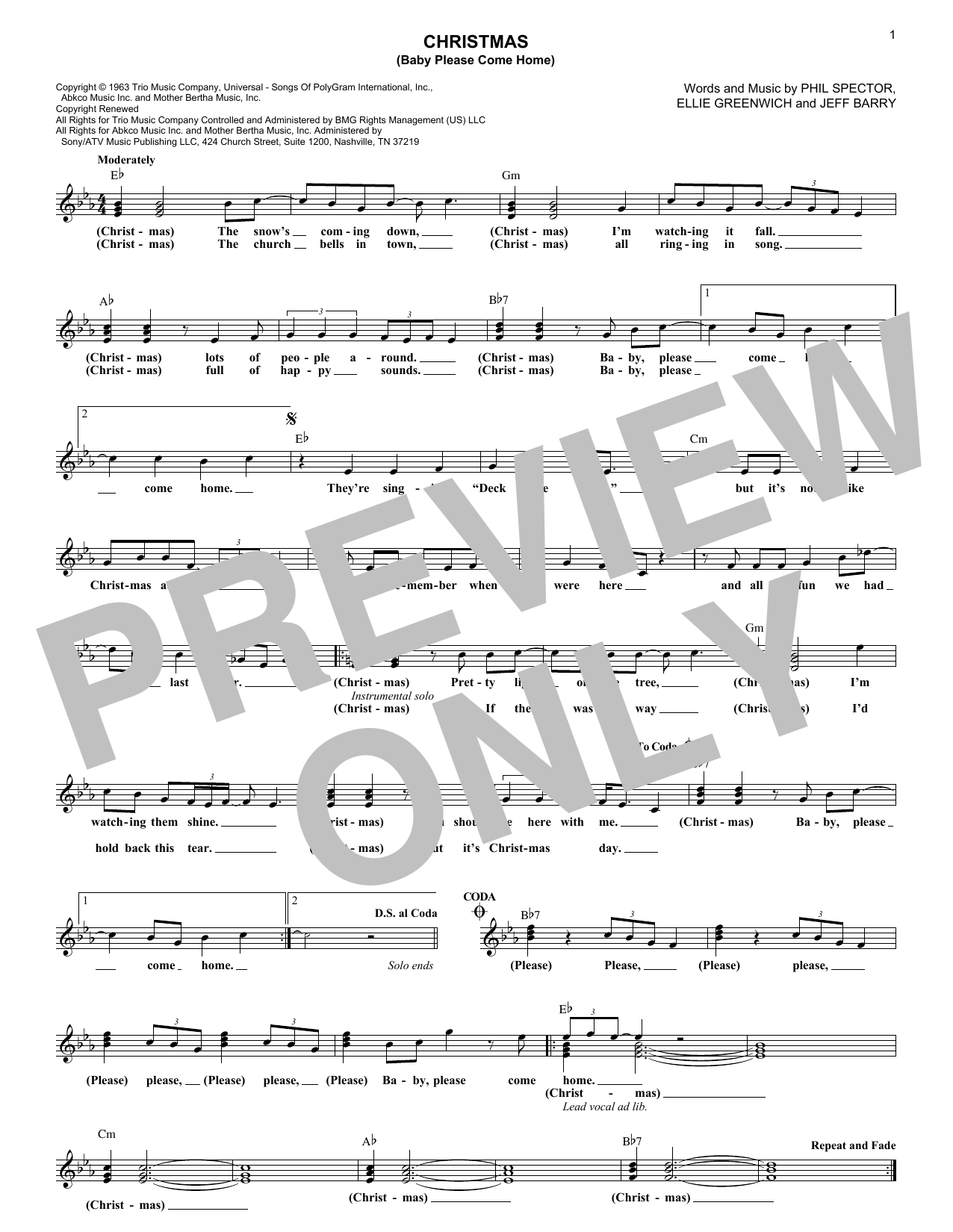 Produktbild zu: Christmas (Baby Please Come Home)