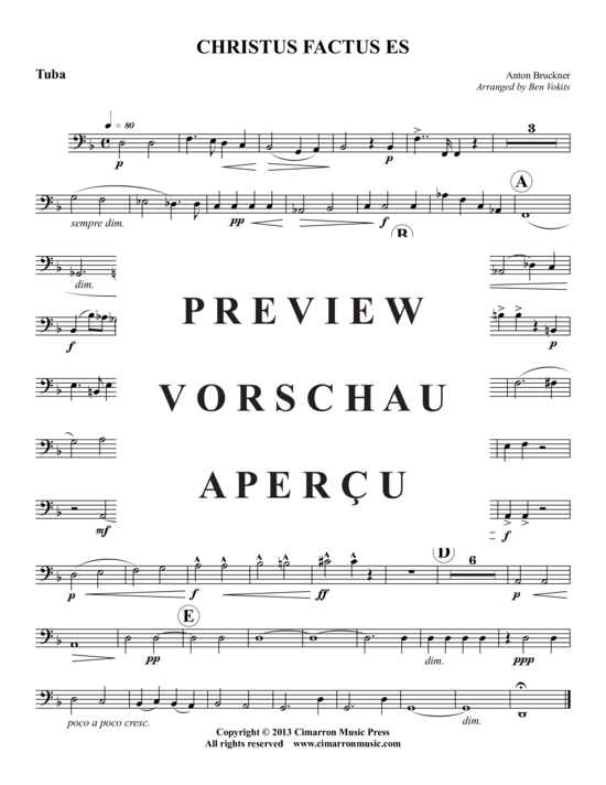 Produktgalerie: Seite 9 von 9 Christus Factus Es , , (Blechbläser-Quintett)