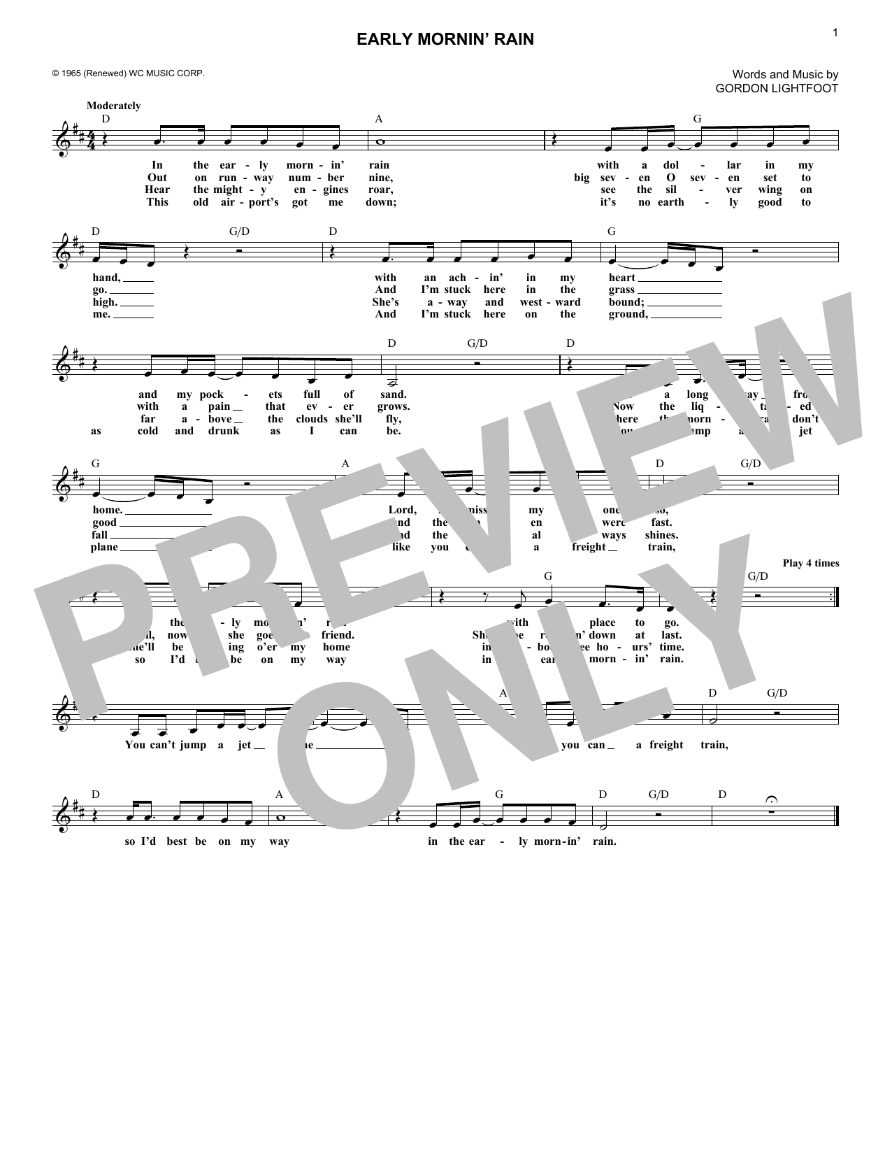 Produktbild zu: Early Mornin' Rain