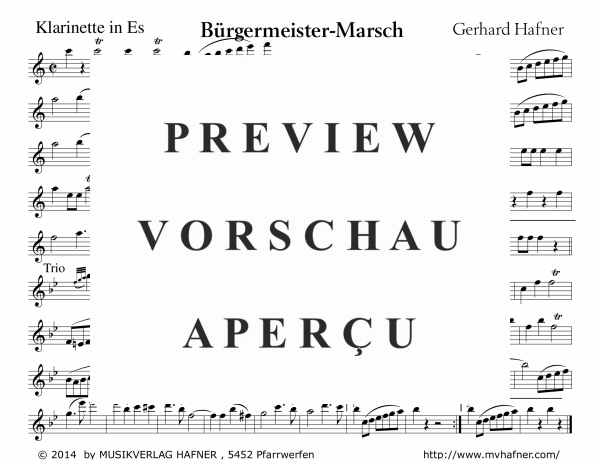 Product gallery: Page 10 of 11 Bürgermeister-Marsch, , (large wind orchestra)