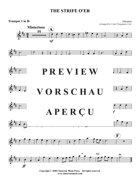 Produktgalerie: Seite 7 von 9 The Strife is Oer , , (Blechbläserquintett)