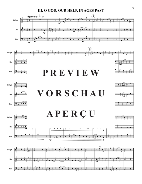 Produktgalerie: Seite 4 von 10 Drei Choral-Vorspiele , , (Trompete, Horn, Posaune)
