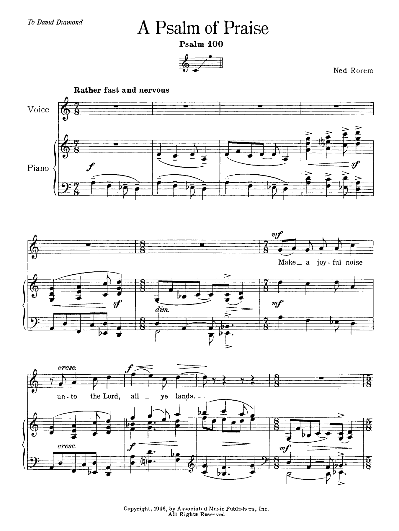 Product picture to: Psalm Of Praise (Psalm 100)