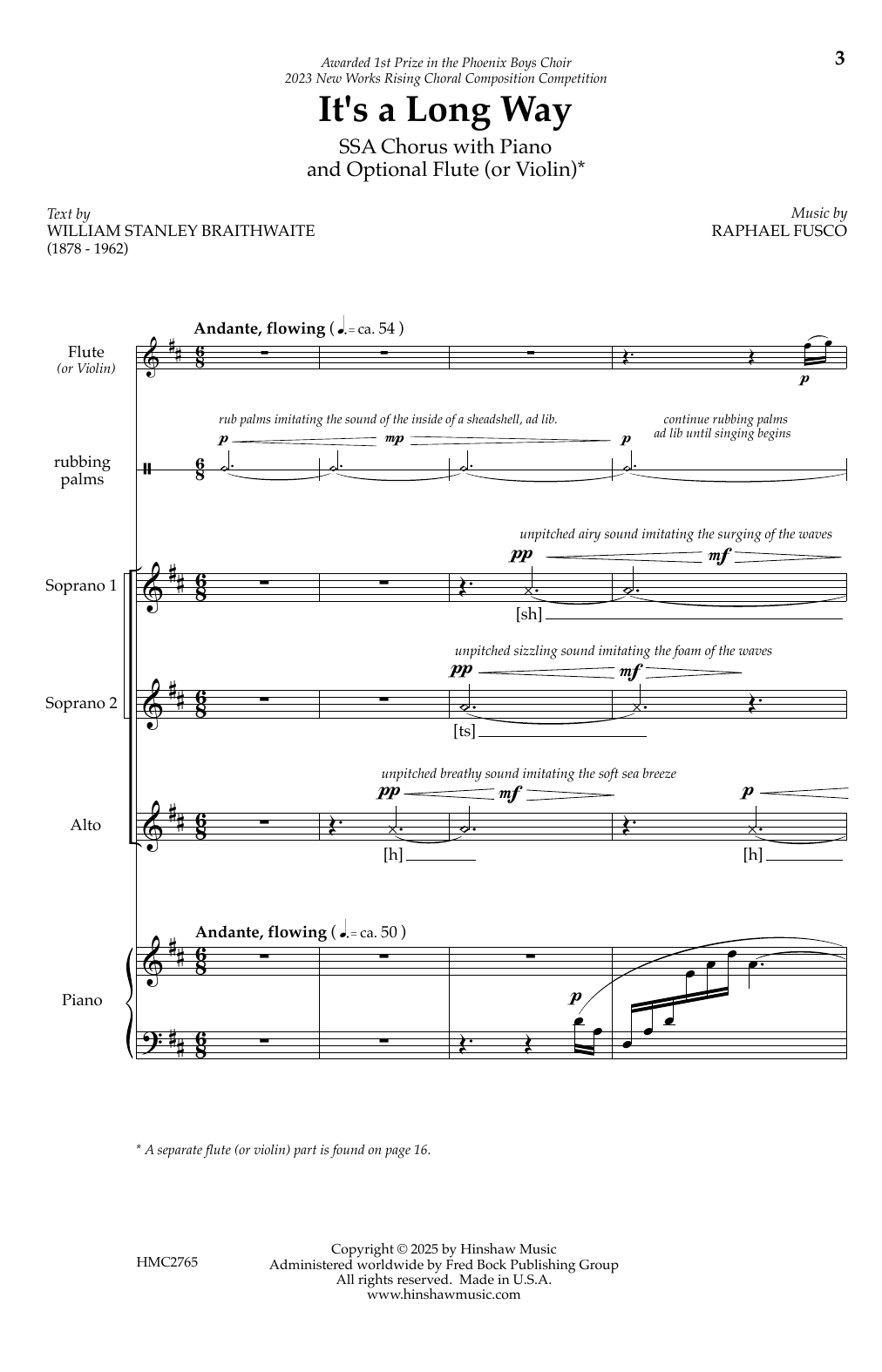 Produktgalerie: Seite 1 von 1 It's a Long Way, Raphael Fusco, Chor