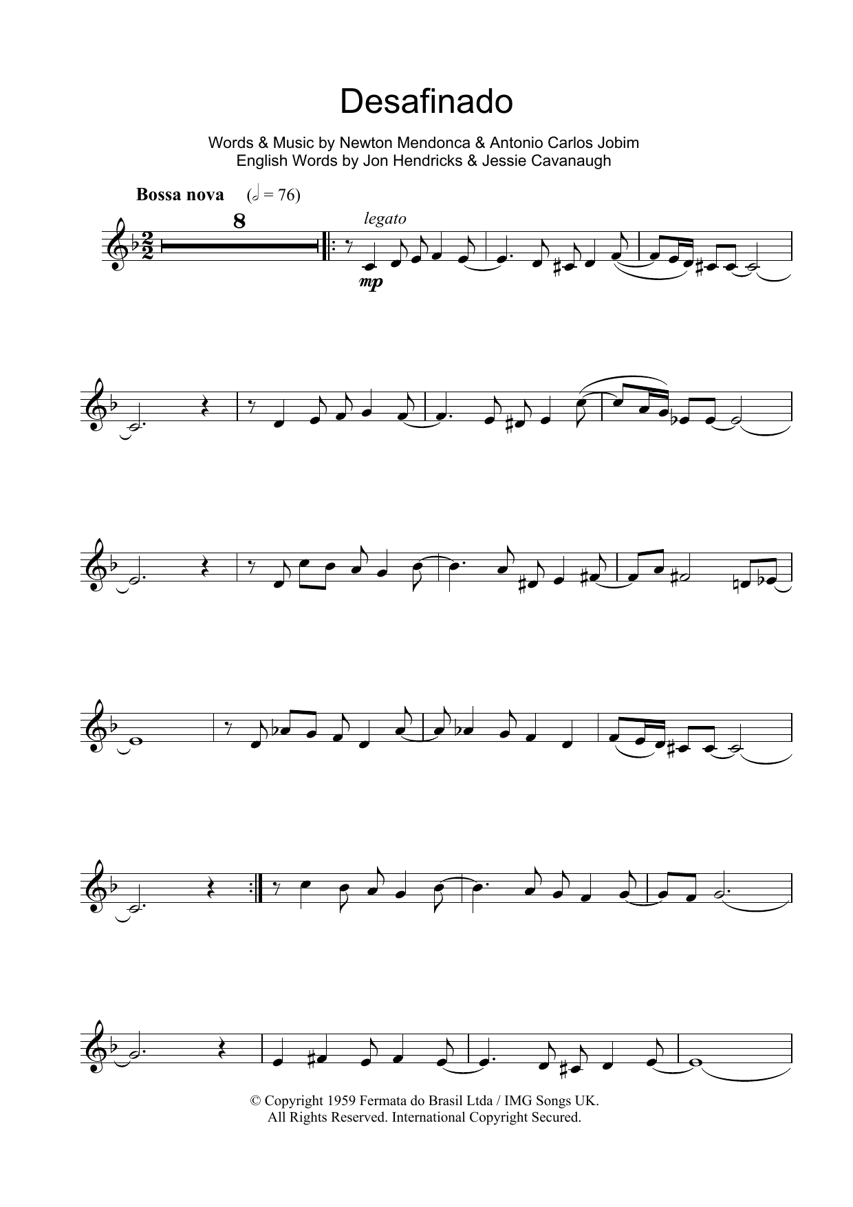 Product gallery: Page 1 of 1 Desafinado (Slightly Out Of Tune), Antonio Carlos Jobim