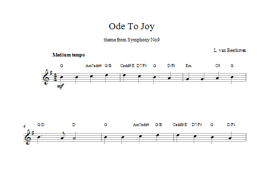 Product picture to: Ode To Joy