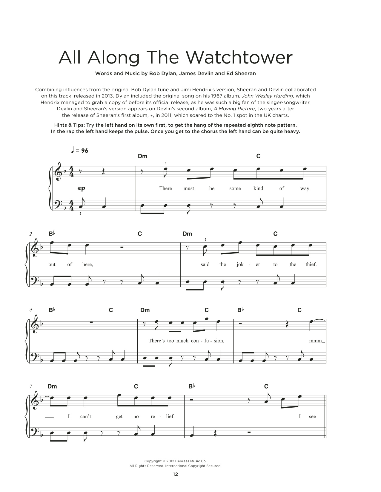 Produktbild zu: All Along The Watchtower