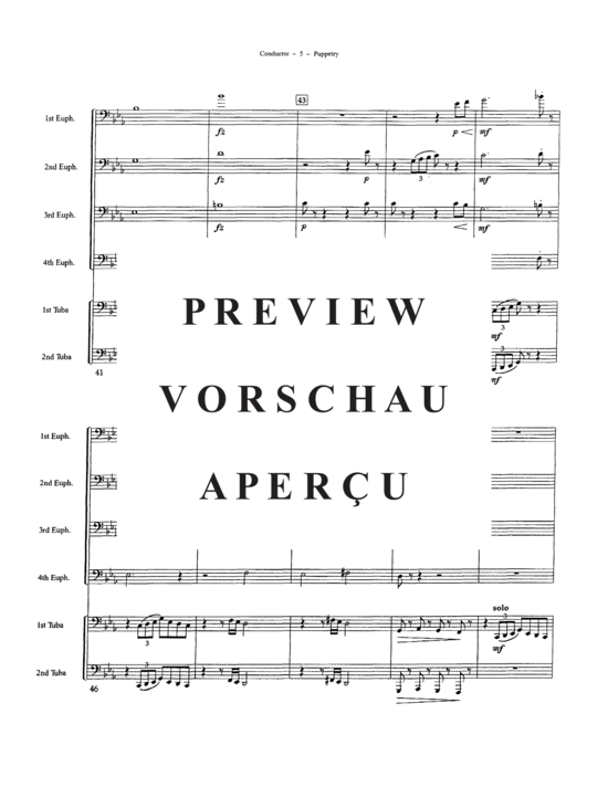 Produktgalerie: Seite 8 von 21 Puppetry , , (Tuba Ensemble EEEETT)