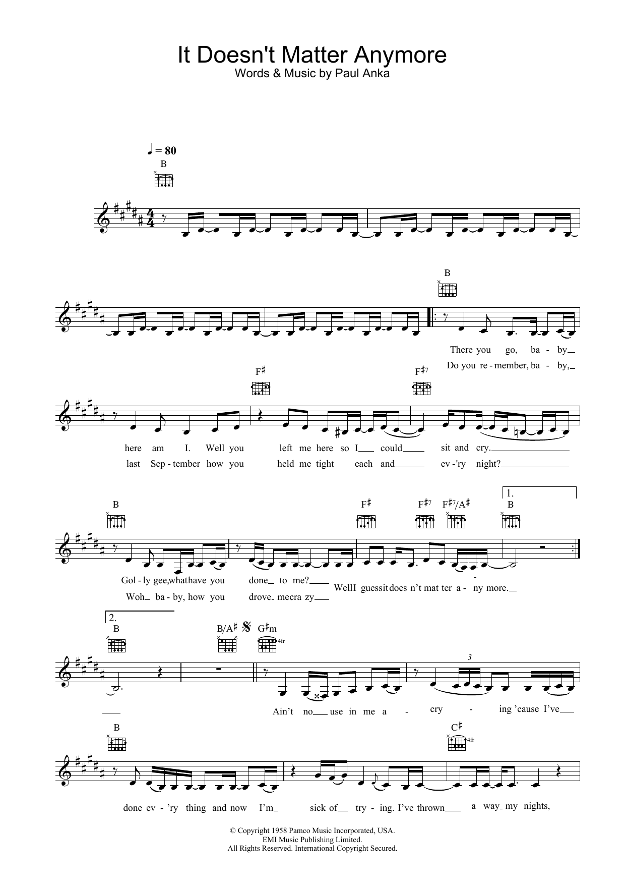 Produktgalerie: Seite 1 von 1 It Doesn't Matter Anymore, Eva Cassidy, Melodieinstrument