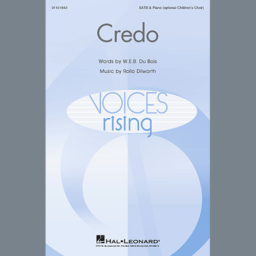 cover: Credo, Rollo Dilworth, Chor