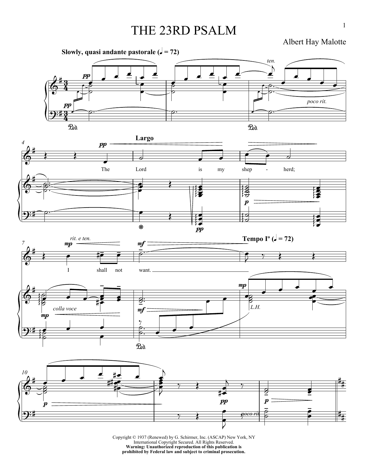 Produktbild zu: The 23rd Psalm