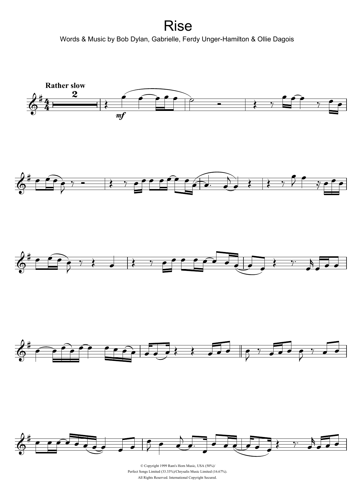 Product gallery: Page 1 of 1 Rise, Gabrielle