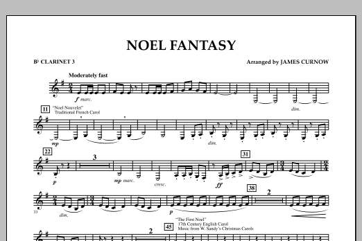 Produktgalerie: Seite 1 von 1 Noel Fantasy - Bb Clarinet 3, , Ensemble