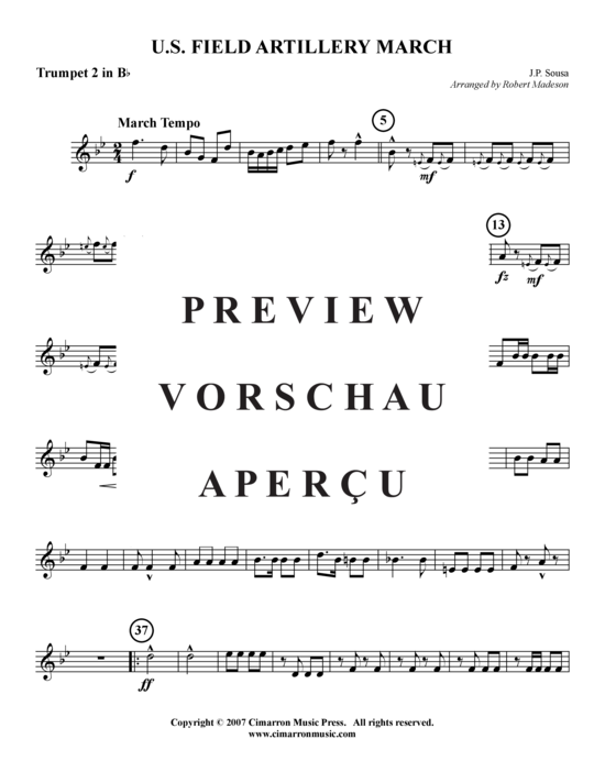 gallery: U.S. Field Artillery Marsch , , (Blechbläserquintett)