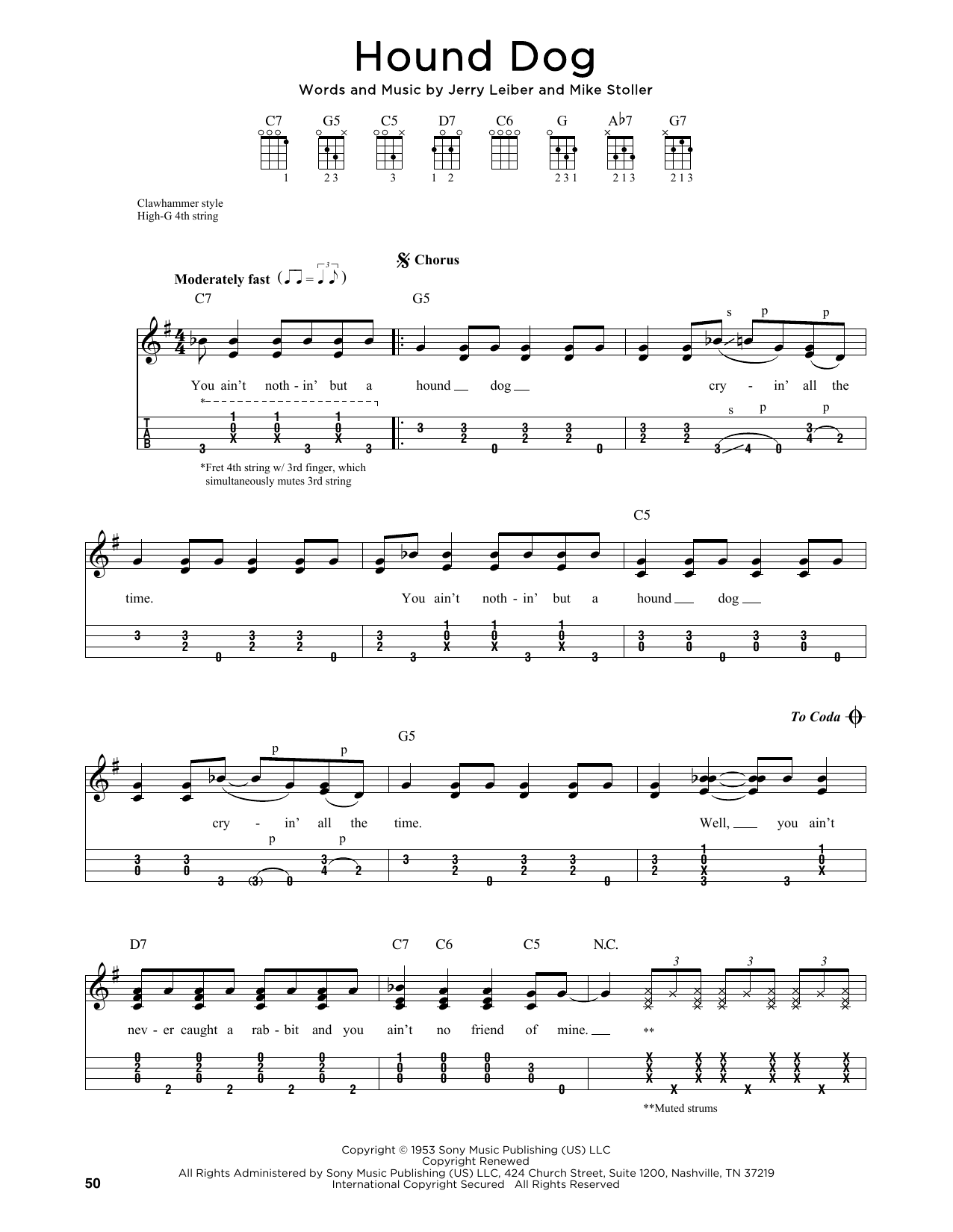 Product gallery: Page 1 of 1 Hound Dog (arr. Jim Schustedt), Elvis Presley