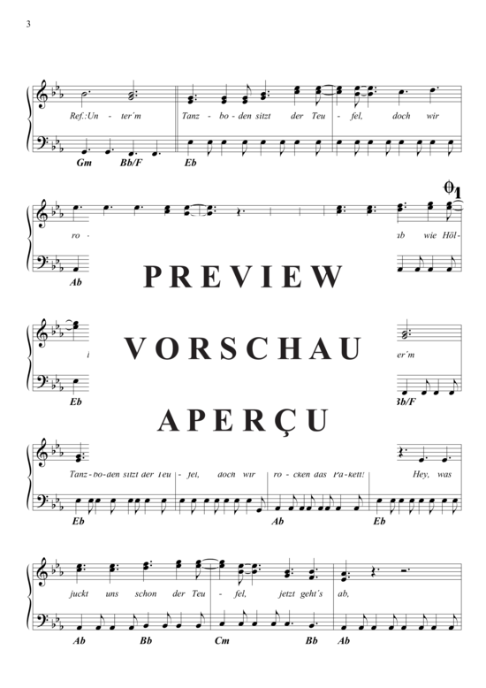 Produktgalerie: Seite 4 von 5 Unter'm Tanzboden sitzt der Teufel , Dorfrocker, Klavier und Gesang
