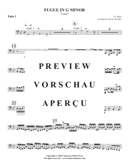 Product gallery: Page 15 of 18 Fugue in g minor , , (Tuba Quartett EETT)