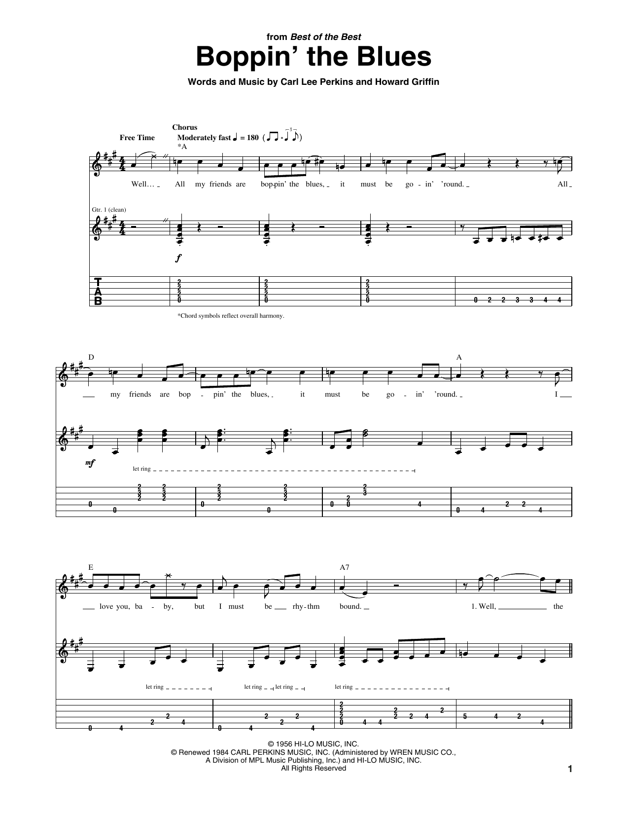 Product gallery: Page 1 of 1 Boppin' The Blues, Carl Perkins