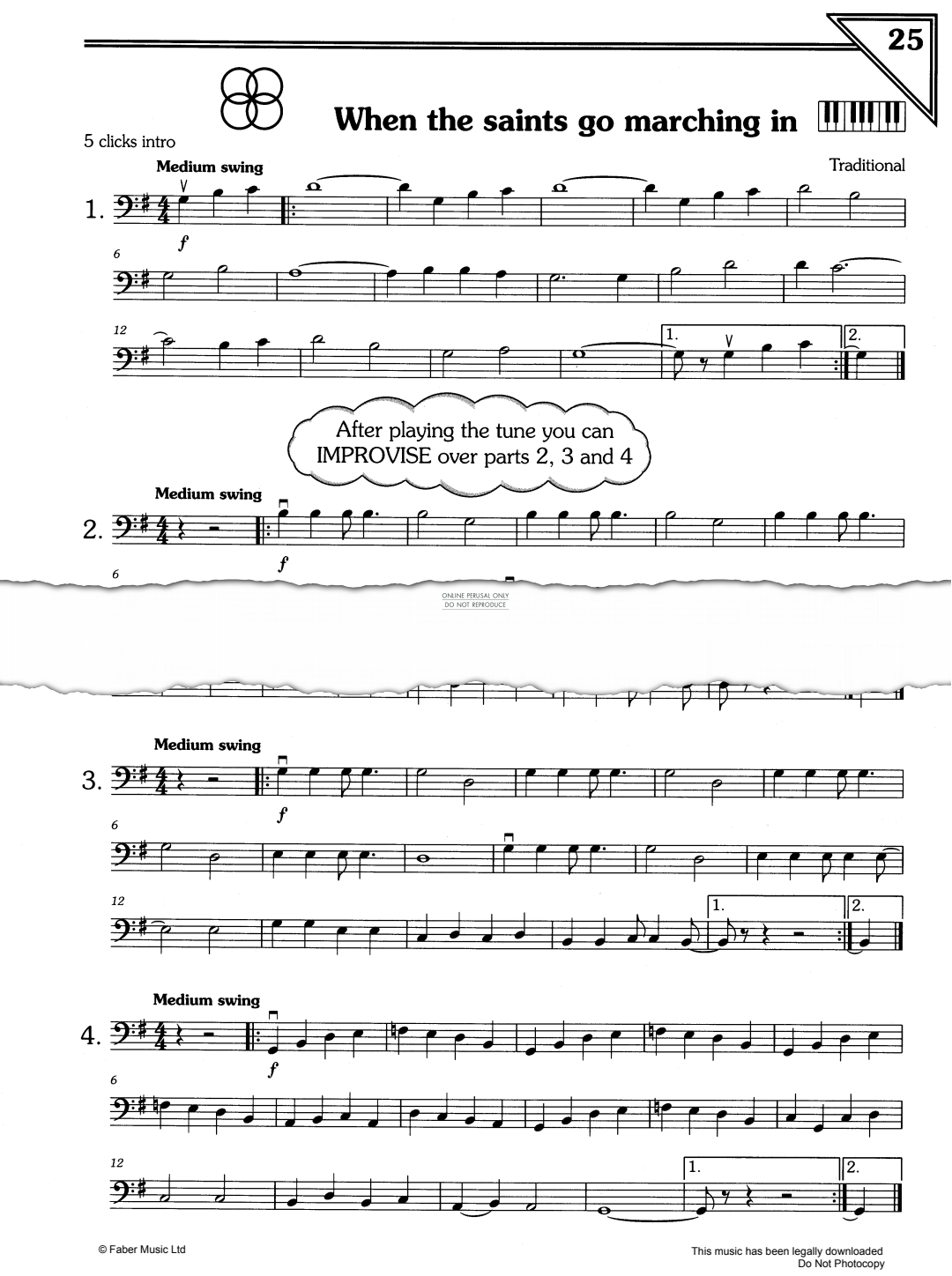 Produktgalerie: Seite 1 von 1 When The Saints Go Marching In, Traditional, Violoncello