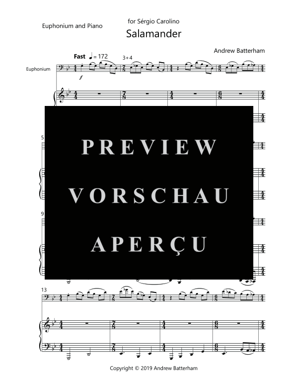 Product gallery: Page 5 of 11 Salamander, , (euphonium and piano)