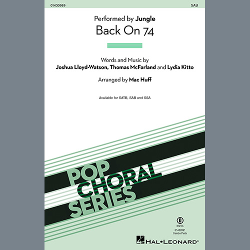 cover: Back On 74 (arr. Mac Huff), Jungle, Chor