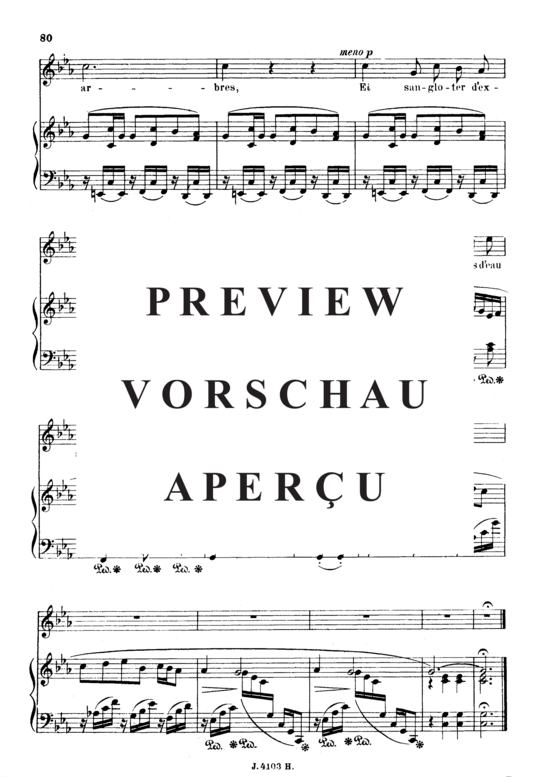 Product gallery: Page 6 of 6 Clair de lune Op.46 No.2, , High Voice and Piano