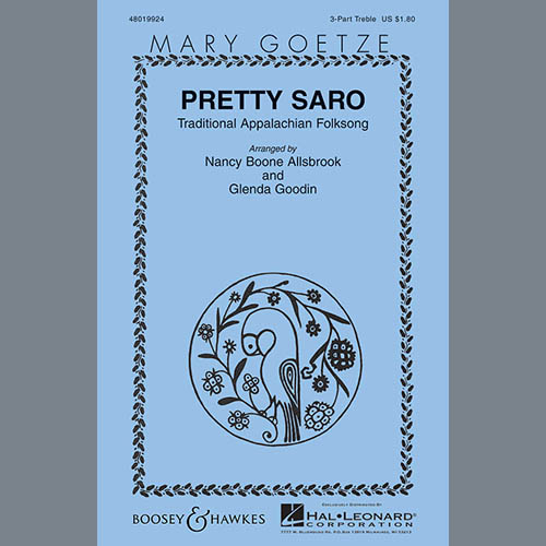 cover: Pretty Saro, Mary Goetze