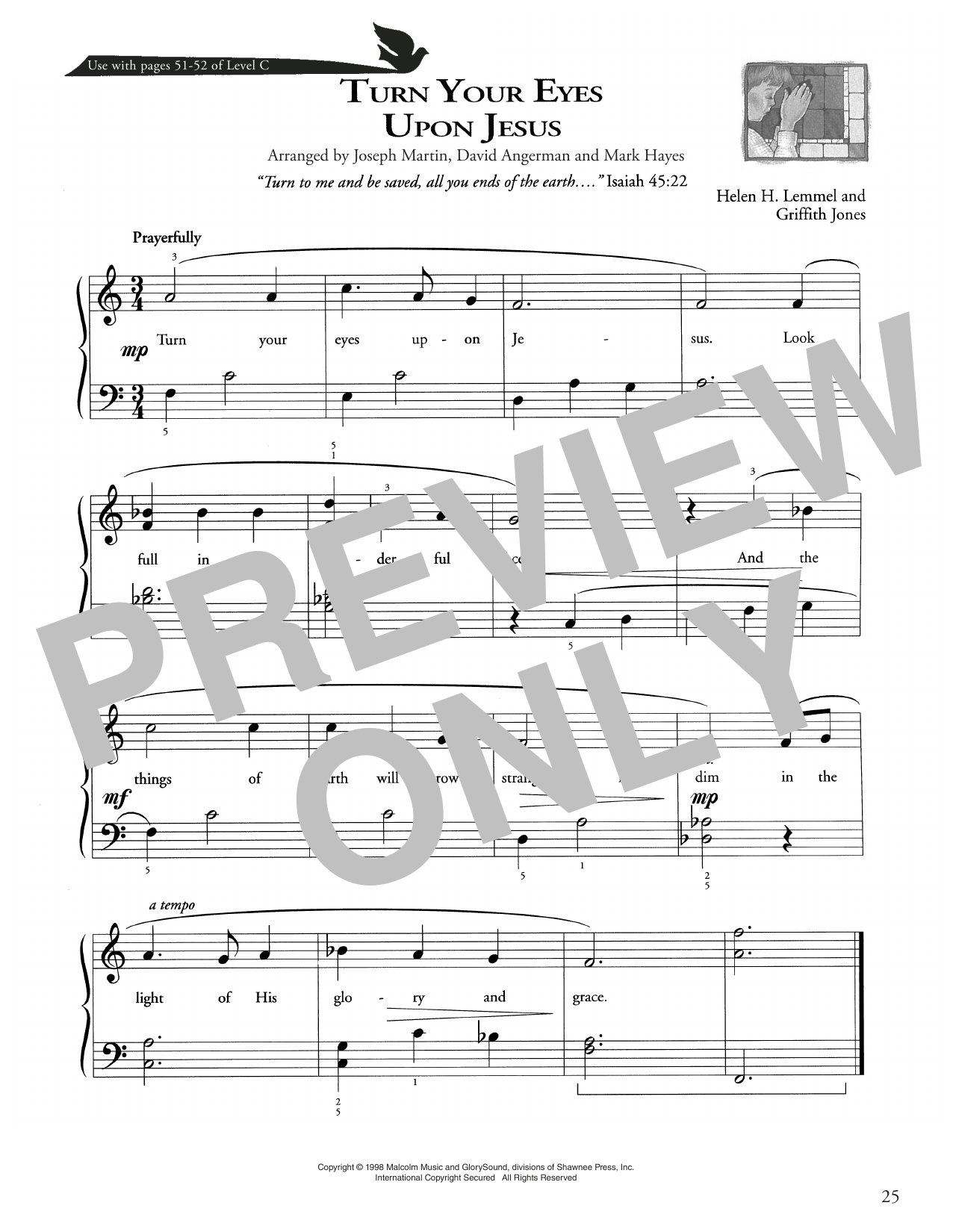 Produktbild zu: Turn Your Eyes Upon Jesus